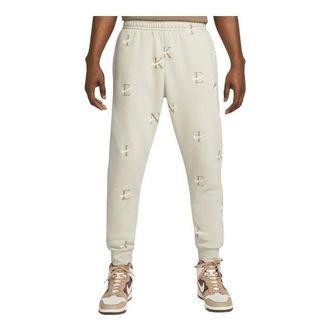 Nike Sportswear Club Printed Basketball Jogger Pants Light Bone DV9611-072