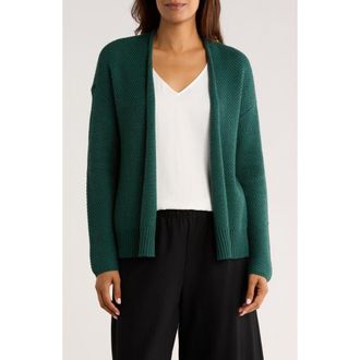 Eileen Fisher Wool Cardigan in Dark Green at Nordstrom Rack, Size Xx-Small