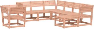 vidaXL 8 Piece Garden Lounge Set Solid Wood Douglas Vidaxl