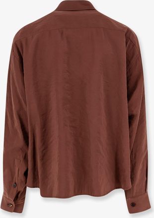 Hev&ograve; Mens Shirt Arpinova Brown Modal