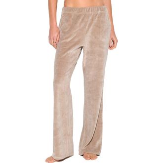 Spiritual Gangster Mauve Velour Sweatpants in Moon Rock at Nordstrom, Size X-Large