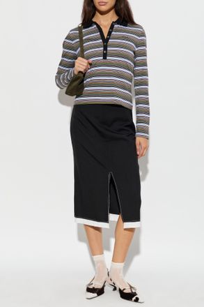 Marni Long-sleeve Polo, Womens, Multicolour