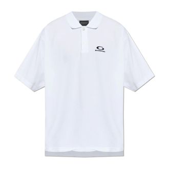 Balenciaga Polo with embroidered logo - male - Balenciaga - Polo Shirts - White - M - Tops