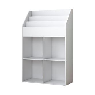 Vicco Estanter&iacute;a Infantil Conny, Blanco, 72 X 111 Cm Con 4 Estantes Para Cajas Plegables Vicco