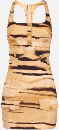 Elisabetta Franchi Minivestido con estampado de tigre de Elisabetta Franchi