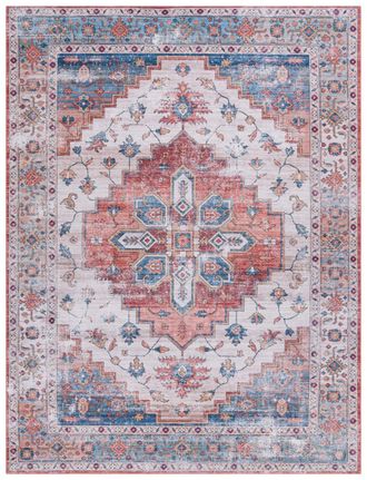 Safavieh Alfombra poli&eacute;ster beige/blu 244 x 305 cm