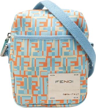Fendi Pre-owned Fendi Zucca Nylon Messenger Bag Ladies V9HIPTPPGYGETOUM