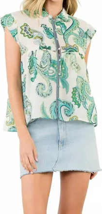 THML Clothing Sea Ways Top In Green