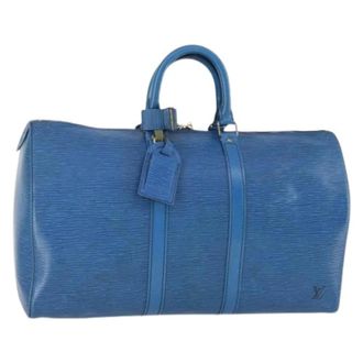 Louis Vuitton Pre-owned Weekend Bags, female, Blue, Size: ONE SIZE Pre-owned Weekend Bag