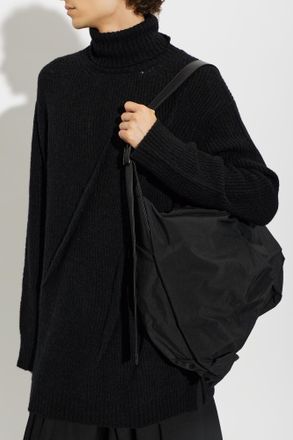 Yohji Yamamoto Leather Bag, Mens, Black