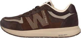 Woden Rigmor Heritage - Dames - Sneakers - Bruin - 41 EU - Leer - Schoenen