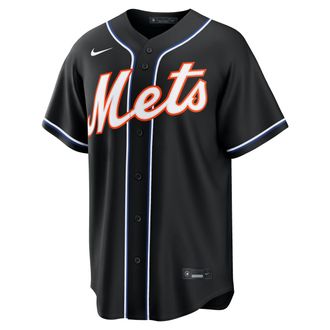 Nike New York Mets Nike Mens MLB Replica Fashion Jersey in Black | RP260HM4NME-JJ9