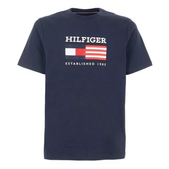 Tommy Hilfiger Hombre, Camisetas, Azul, Talla: M