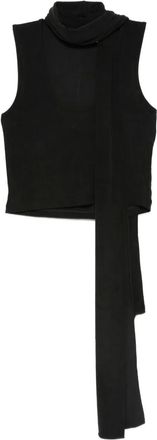 Aya Muse Blusa con scollo ampio - Nero