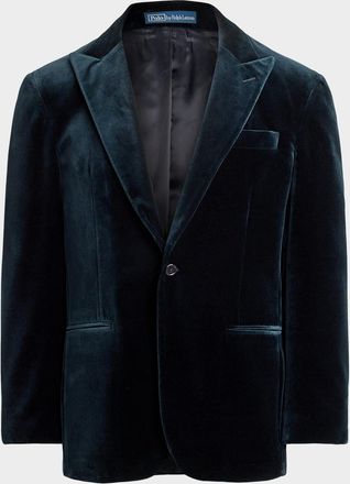Polo Ralph Lauren Mens Cotton Velvet Peak Lapel Dinner Jacket