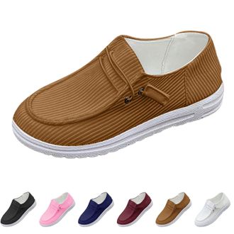 Generic Womens Running Shoes Summer Woven Breathable Low Shoes Lightweight and Comfortable Moccasins Slip-On Trainers Soft Comfortable Wide Casual Shoes Outdo