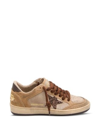 Golden Goose Ballstar Suede Upper Toe Tongue And Spur Glitter Star L