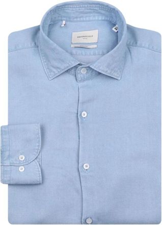 Brooksfield Lichtblauw Overhemd - Heren - Casual Overhemden - Blauw - XL - Katoen - Overhemden