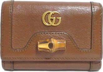 Gucci Bamboo Brown Wallet (Tri-Fold) (Pre-Owned)