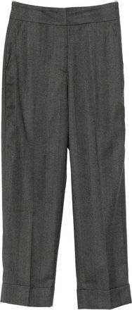 PESERICO Herringbone Cuffed Trousers