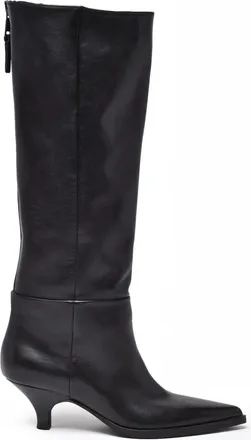 Elena Iachi Black Leather Boots