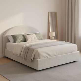 Dmora Dmora - Cama De Plaza Y Media Dboe, Cama Contenedor Con Revestimiento De Tela, 100% Made In Italy, Apertura Frontal, Adecuado Para Colch&oacute;n Cm 120x190,