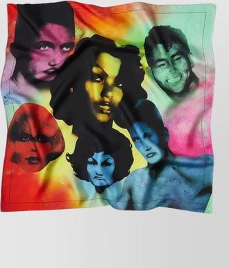 Versace silk twill square scarf the party