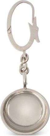 Bally saucer-pendant dangling earrings - women - Brass - One Size - Silver