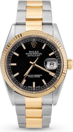 Rolex Pre-owned Rolex Datejust Automatic Chronometer Black Dial Unisex Watch 116233 BKSO