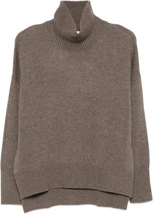 Lisa Yang Coltrui - Dames - Cashmere truien - Bruin - M - Kasjmier - Truien & Vesten