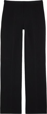 Another Tomorrow Straight-leg Jersey Trousers - Black - 38 (UK6 / XS)