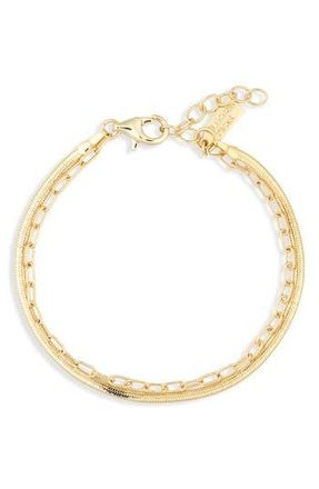 Electric Picks Two Chains Bracelet in Gold at Nordstrom Rack