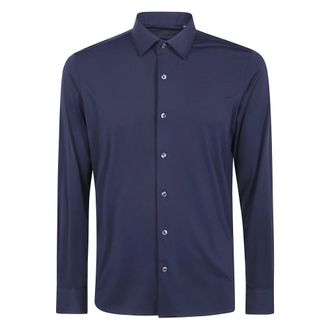 Roberto Ricci Design Casual Shirts - Heren - Casual Overhemden - Blauw - M - Overhemden