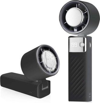 OEM Ventilador Port&aacute;til, Mini Ventilador Recargable De 5000 Mah, Peque&ntilde;o Ventilador Turbo Silencioso Con Velocidad Ajustable (de 1 A 199), Ventilador De R