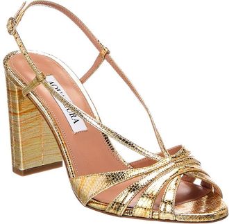 Aquazzura Aimee Plateau 85 Leather Sandal
