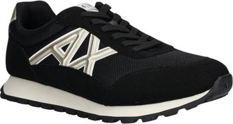 A|X Armani Exchange Schoenen, Heren, Zwart, 42 EU, Leer, Sneakers