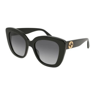 Gucci GG0327s Cat-eye Sunglasses - female - Gucci - Sunglasses - Black - 52 MM - Accessories