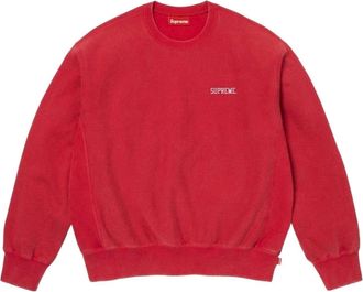 SUPREME SS26 Washed Crewneck Red SUP-SS26-304-RED