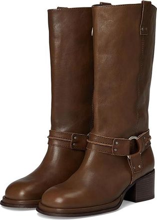 Free People Anok Harness Moto Boots Womens Boots Smoky Quartz Leather : EU 36.5 (US Womens 6.5) M
