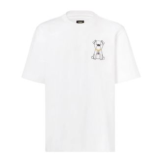 Fendi Hombre, Camisetas, Blanco, Talla: XL
