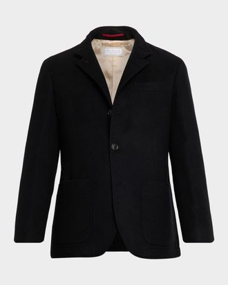 Brunello Cucinelli Men & apos;s Cashmere Blazer-Style Coat