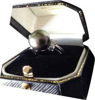 Bespoke Diamond & Tahitian Pearl Ring