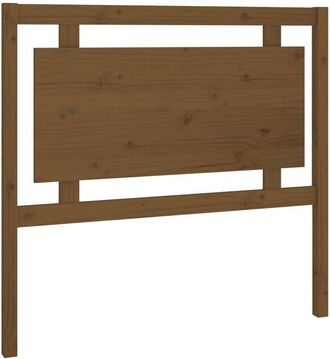 vidaXL Cabecero de cama madera maciza pino marrón miel 105,5x4x100 cm Vidaxl