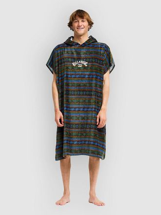 Billabong Hooded Surf Poncho schwarz
