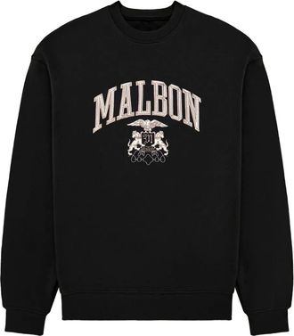 Malbon Golf Trui met grafische print - Zwart