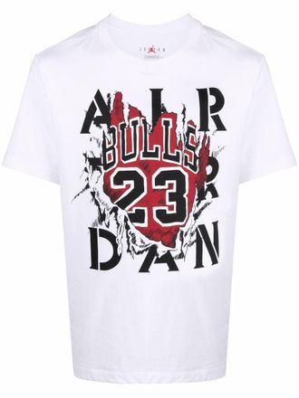 Nike Jordan T-shirt con stampa - Bianco