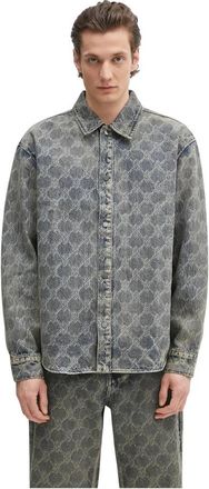 Daily Paper Clothing Denim Shirts - Heren - Spijkeroverhemden - Blauw - L - Denim - Overhemden