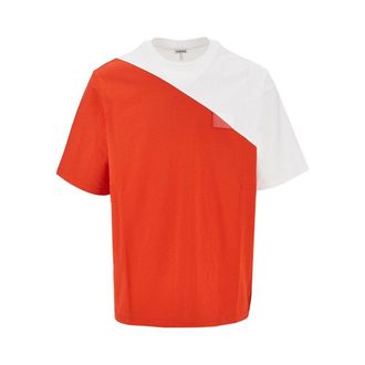Loewe Cotton T-shirt with logo patch Man S