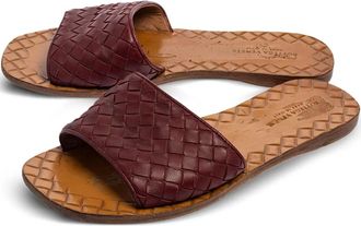 Bottega Veneta Sandali con design Intrecciato - Marrone