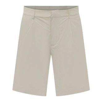 K-Way K-Way, Casual Shorts, male, Beige, Size: XL Ilton Front-Pleat Bermuda Shorts